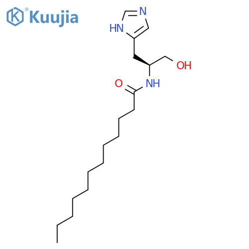 Dodecanamide, N-[(1S)-2-hydroxy-1-(1H-imidazol-4-ylmethyl)ethyl]- structure