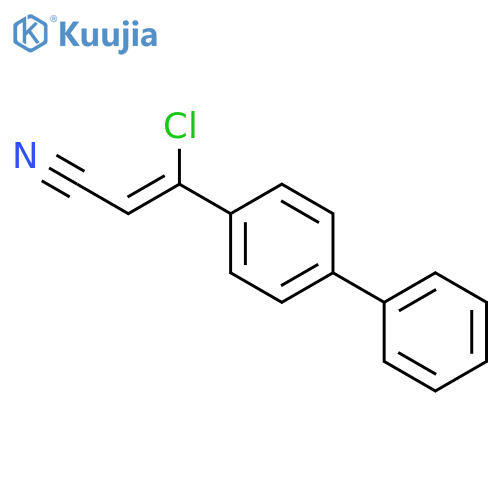 2-Propenenitrile, 3-[1,1'-biphenyl]-4-yl-3-chloro- structure