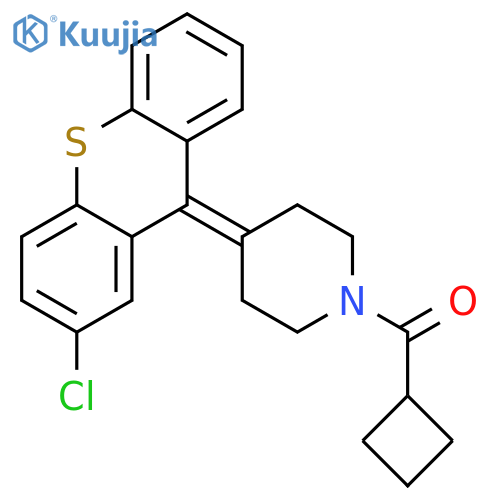 Piperidine,4-(2-chloro-9H-thioxanthen-9-ylidene)-1-(cyclobutylcarbonyl)- structure