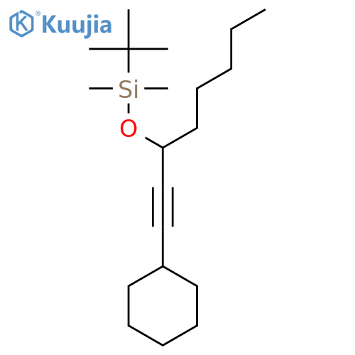Silane, [[1-(cyclohexylethynyl)hexyl]oxy](1,1-dimethylethyl)dimethyl- structure