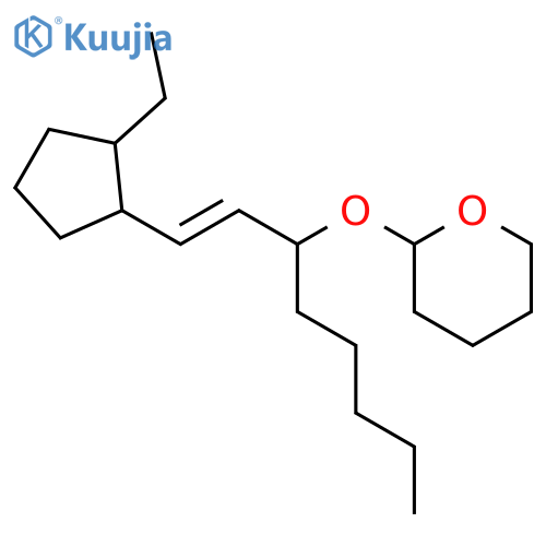 2H-Pyran, 2-[[1-[2-(2-ethylcyclopentyl)ethenyl]hexyl]oxy]tetrahydro- structure