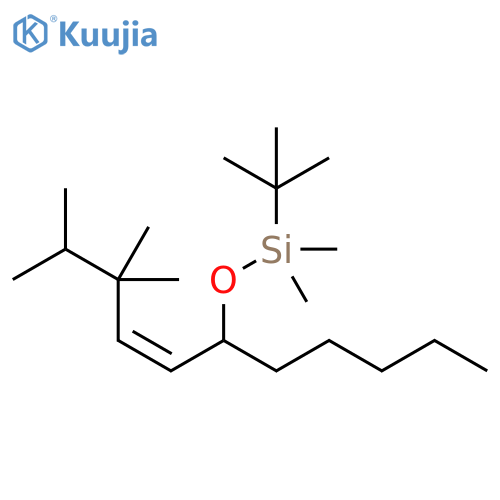 Silane,(1,1-dimethylethyl)dimethyl[(4,4,5-trimethyl-1-pentyl-2-hexenyl)oxy]-, (Z)- structure