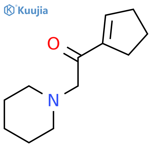 Ethanone, 1-(1-cyclopenten-1-yl)-2-(1-piperidinyl)- structure