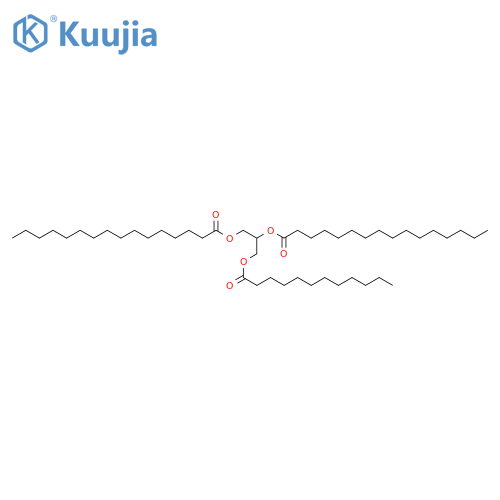 Hexadecanoic acid, 1,1'-[1-[[(1-oxododecyl)oxy]methyl]-2-[(1-oxohexadecyl)oxy]ethyl] ester structure