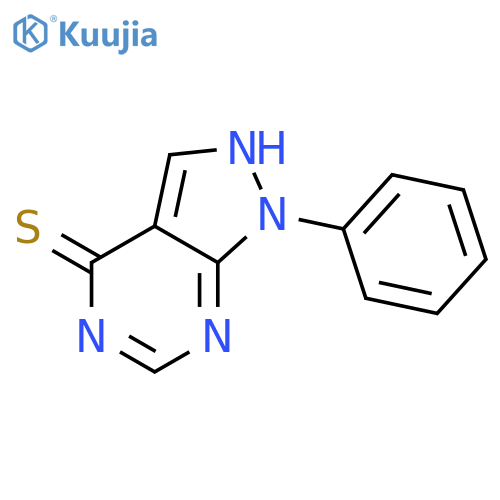 1-phenyl-1H,4H,5H-pyrazolo3,4-dpyrimidine-4-thione structure