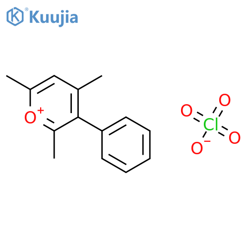 Pyrylium, 2,4,6-trimethyl-3-phenyl-, perchlorate structure