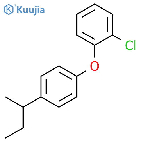 BENZENE, 1-CHLORO-2-[4-(1-METHYLPROPYL)PHENOXY]- structure