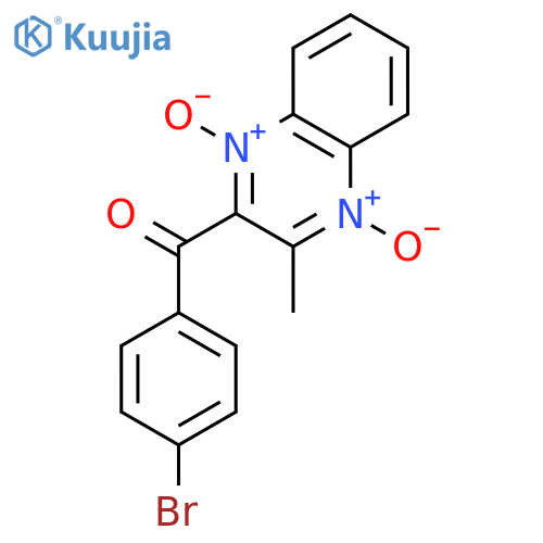 Methanone, (4-bromophenyl)(3-methyl-1,4-dioxido-2-quinoxalinyl)- structure