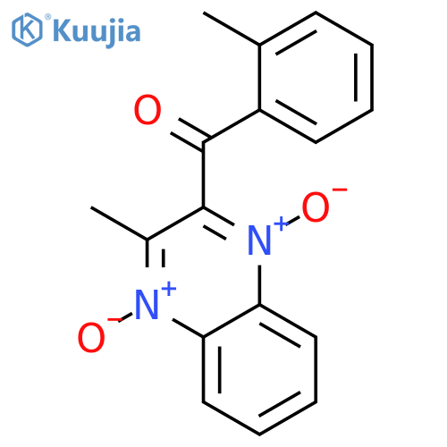 Methanone, (3-methyl-1,4-dioxido-2-quinoxalinyl)(2-methylphenyl)- structure