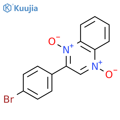 QUINOXALINE, 2-(4-BROMOPHENYL)-, 1,4-DIOXIDE structure