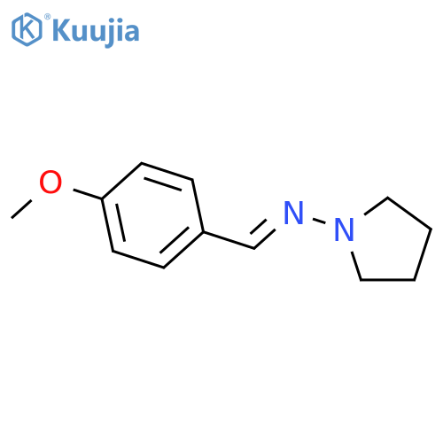 1-PYRROLIDINAMINE, N-[(4-METHOXYPHENYL)METHYLENE]- structure
