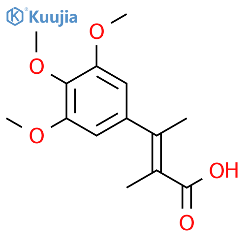 2-Butenoic acid, 2-methyl-3-(3,4,5-trimethoxyphenyl)-, (Z)- structure
