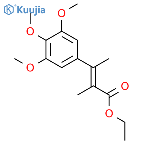 2-Butenoic acid, 2-methyl-3-(3,4,5-trimethoxyphenyl)-, ethyl ester, (Z)- structure
