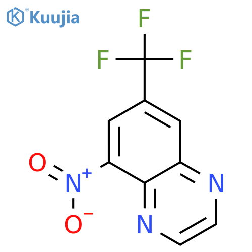 Quinoxaline, 5-nitro-7-(trifluoromethyl)- structure
