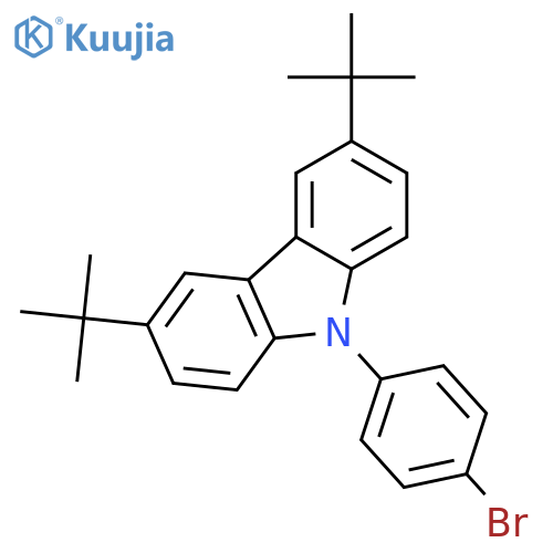 9-(4-Bromophenyl)-3,6-DI-tert-butyl-9H-carbazole structure