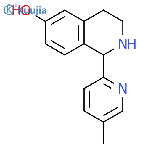6-Isoquinolinol,1,2,3,4-tetrahydro-1-(5-methyl-2-pyridinyl)-(9CI) structure