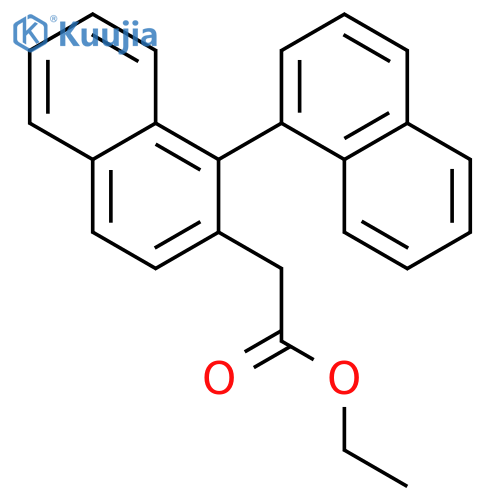 [1,1'-BINAPHTHALENE]-2-ACETIC ACID, ETHYL ESTER structure