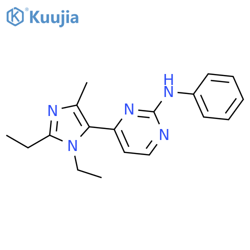 2-Pyrimidinamine, 4-(1,2-diethyl-4-methyl-1H-imidazol-5-yl)-N-phenyl- structure