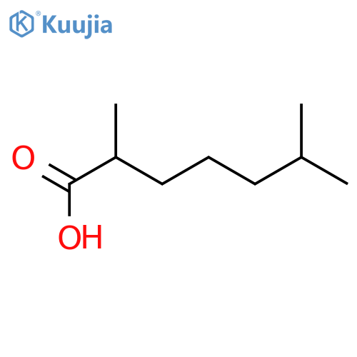 Heptanoic acid,2,6-dimethyl-, (2R)- structure