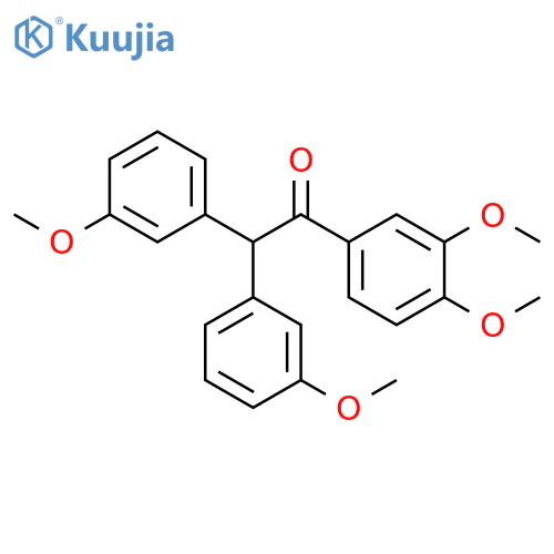 Ethanone, 1-(3,4-dimethoxyphenyl)-2,2-bis(3-methoxyphenyl)- structure