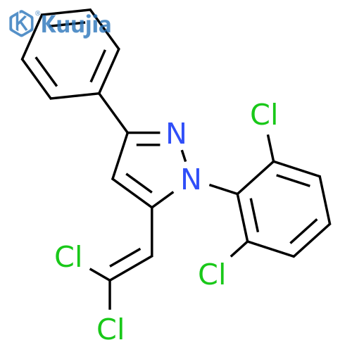1H-Pyrazole, 5-(2,2-dichloroethenyl)-1-(2,6-dichlorophenyl)-3-phenyl- structure