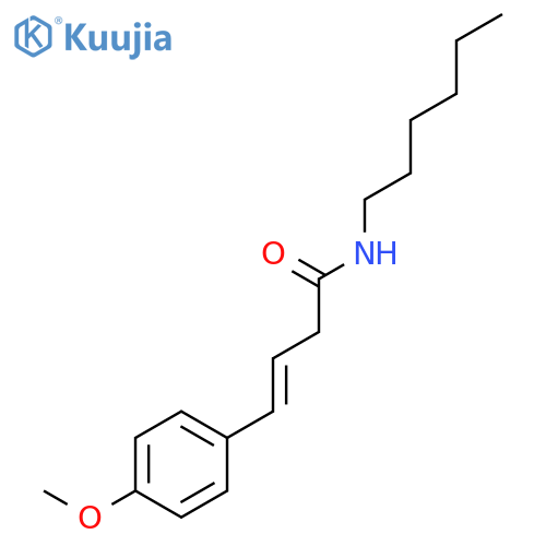 3-BUTENAMIDE, N-HEXYL-4-(4-METHOXYPHENYL)-, (3E)- structure