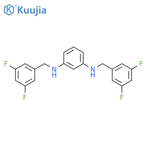 1,3-Benzenediamine, N,N'-bis[(3,5-difluorophenyl)methyl]- structure