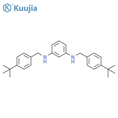 1,3-Benzenediamine, N,N'-bis[[4-(1,1-dimethylethyl)phenyl]methyl]- structure