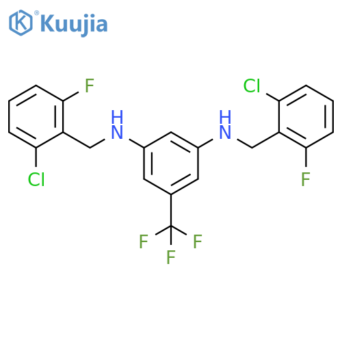 1,3-Benzenediamine,N,N'-bis[(2-chloro-6-fluorophenyl)methyl]-5-(trifluoromethyl)- structure