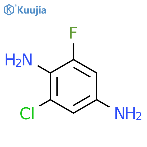 1,4-Benzenediamine, 2-chloro-6-fluoro- structure