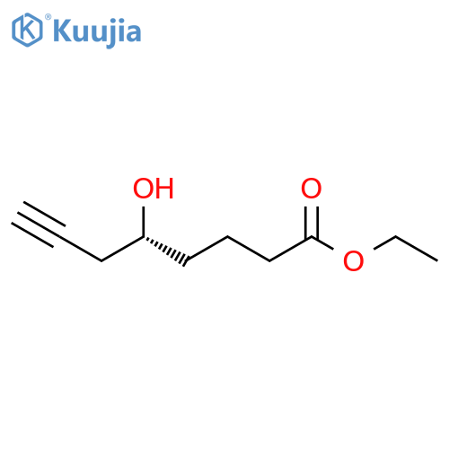 7-Octynoic acid, 5-hydroxy-, ethyl ester, (5R)- structure