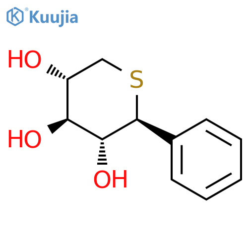 D-Xylitol, 1,5-dideoxy-1,5-epithio-1-C-phenyl-, (1S)- structure