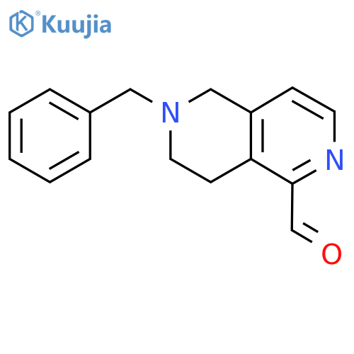 6-benzyl-5,6,7,8-tetrahydro-2,6-naphthyridine-1-carbaldehyde structure
