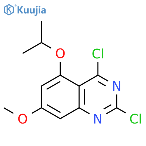 QUINAZOLINE, 2,4-DICHLORO-7-METHOXY-5-(1-METHYLETHOXY)- structure