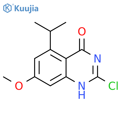 2-chloro-7-methoxy-5-(propan-2-yl)-3,4-dihydroquinazolin-4-one structure