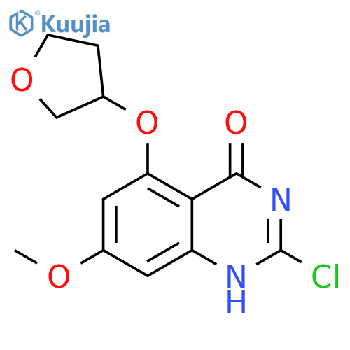 4(1H)-QUINAZOLINONE, 2-CHLORO-7-METHOXY-5-[(TETRAHYDRO-3-FURANYL)OXY]- structure