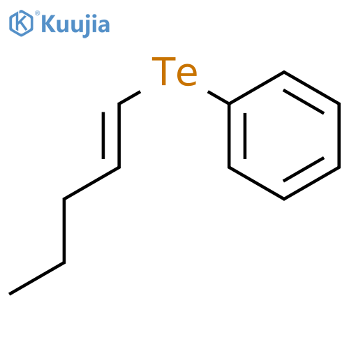 BENZENE, [(1E)-1-PENTENYLTELLURO]- structure