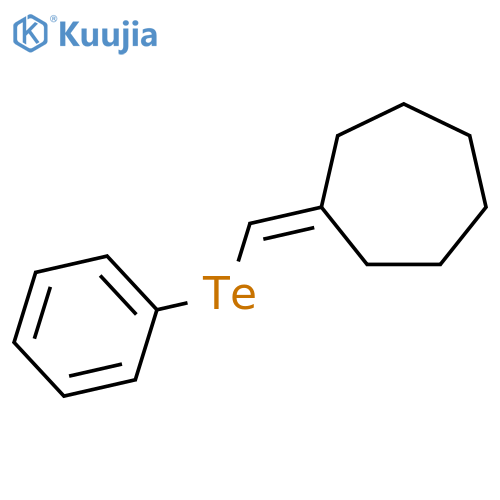 Cycloheptane, [(phenyltelluro)methylene]- structure