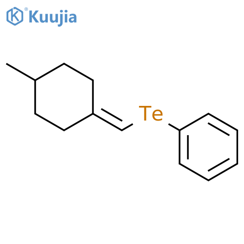 Benzene, [[(4-methylcyclohexylidene)methyl]telluro]- structure