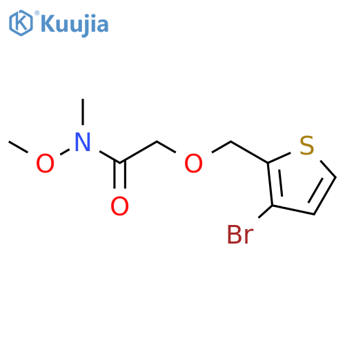 Acetamide, 2-[(3-bromo-2-thienyl)methoxy]-N-methoxy-N-methyl- structure
