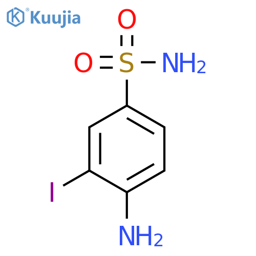 Benzenesulfonamide, 4-amino-3-iodo- structure