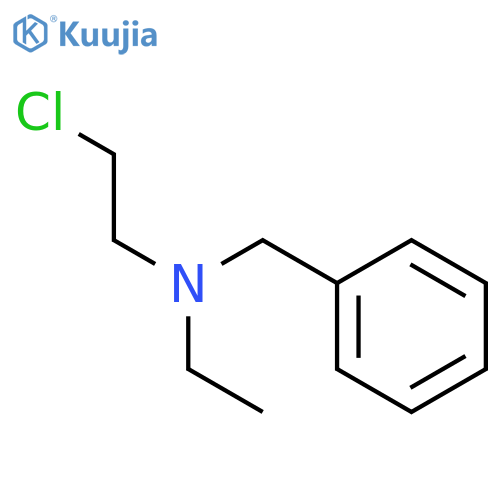 Benzenemethanamine, N-(2-chloroethyl)-N-ethyl- structure