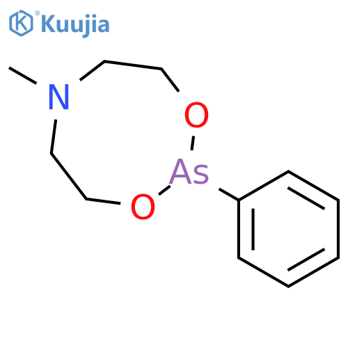 4H-1,3,6,2-Dioxazarsocine, tetrahydro-6-methyl-2-phenyl- structure