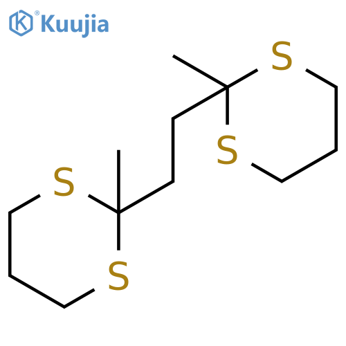 1,3-Dithiane, 2,2'-(1,2-ethanediyl)bis[2-methyl- structure