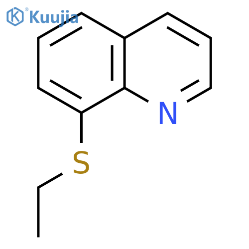 QUINOLINE, 8-(ETHYLTHIO)- structure