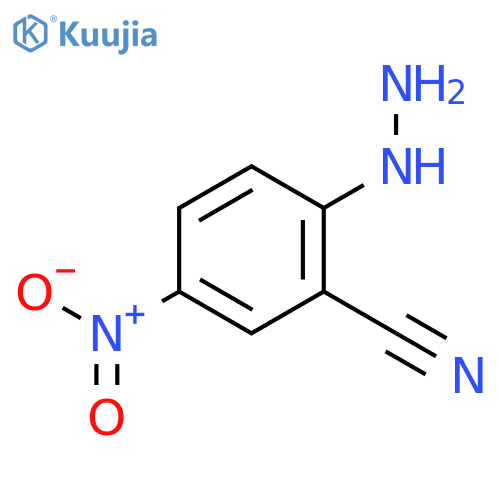 Benzonitrile, 2-hydrazino-5-nitro- structure