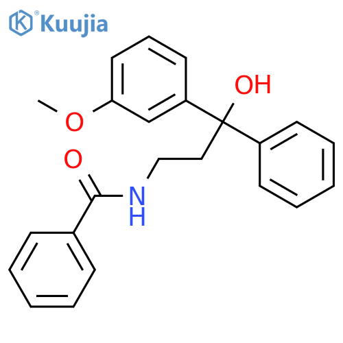 Benzamide, N-[3-hydroxy-3-(3-methoxyphenyl)-3-phenylpropyl]- structure