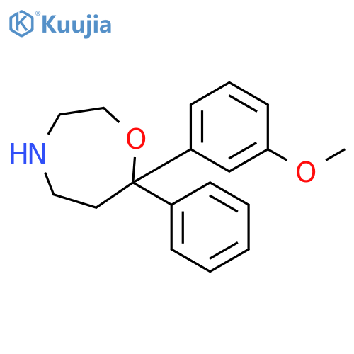 1,4-Oxazepine, hexahydro-7-(3-methoxyphenyl)-7-phenyl- structure