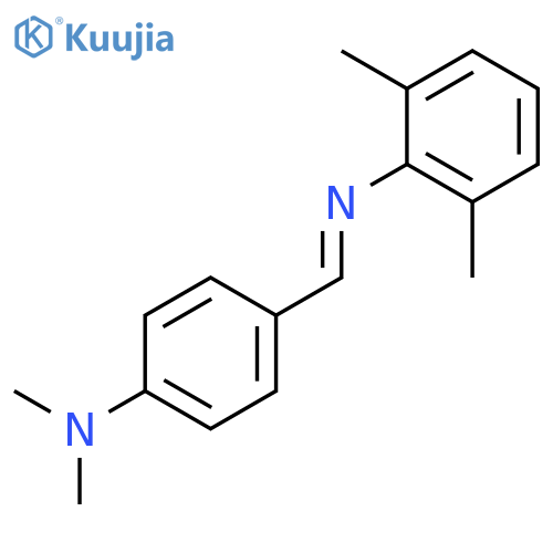 Benzenamine, 4-[[(2,6-dimethylphenyl)imino]methyl]-N,N-dimethyl- structure