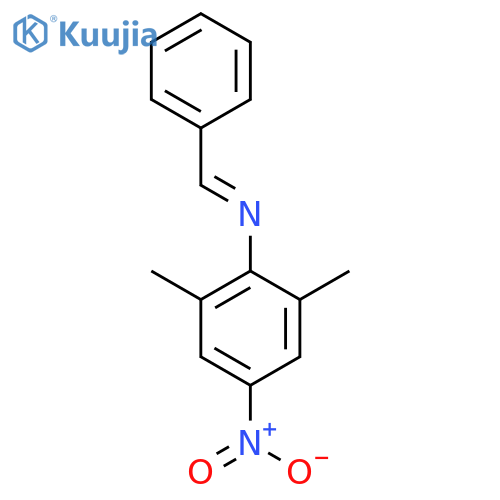 Benzenamine,2,6-dimethyl-N-[(4-nitrophenyl)methylene]- structure